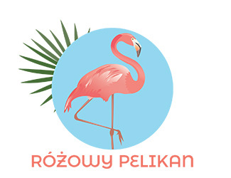 Projektowanie logo dla firmy, konkurs graficzny różowy pelikan